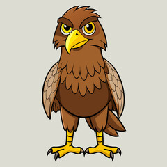 common buzzard on a branch