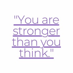 you are stronger quote post design