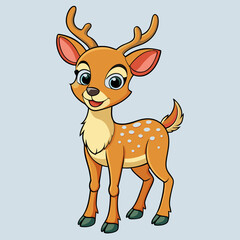 deer cartoon vector