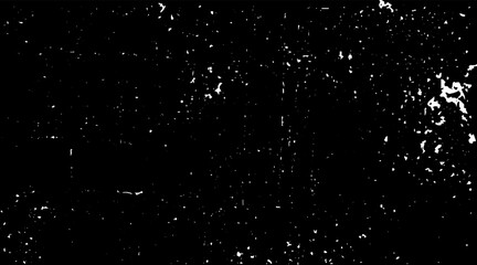 Snow, stars, twinkling lights, rain drops on black background. Abstract vector noise. Small particles of debris and dust. Distressed uneven grunge texture overlay.