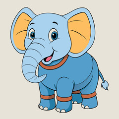 funny elephant cartoon
