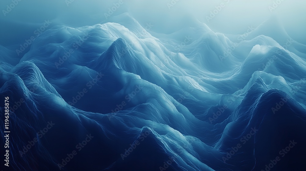 Poster abstract blue color gradient studio background