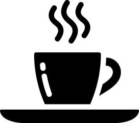 Hot Espresso Glyph Icon