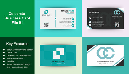Minimal Individual Business Card Print Ready