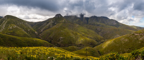 outeniqua mountains from outeniqua pass, george, south Africa
