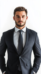 close-up of well-dressed man