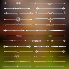 Calligraphic dividers and page decor
