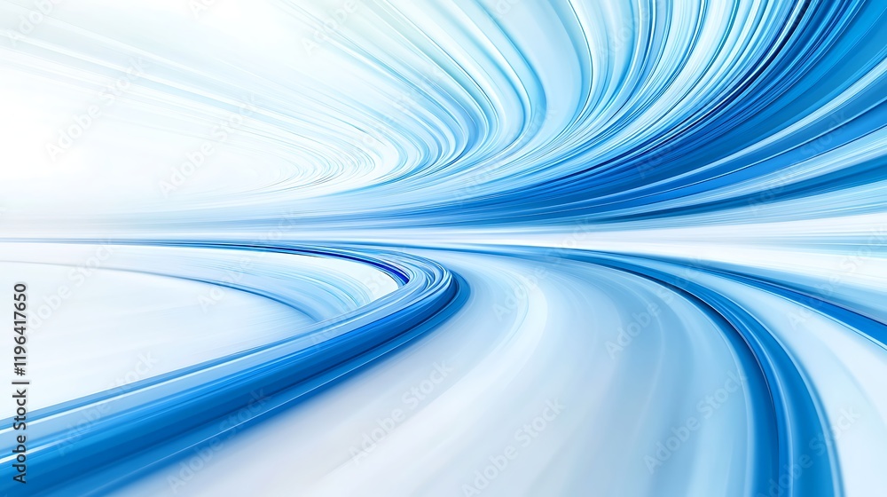 Poster abstract background with blue dynamic lines. speed, technology, and movement concept.