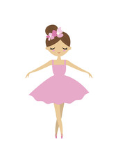 Dancing girl Illustration for print& Embroidery vector art work