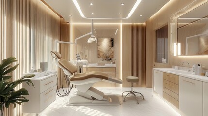 Modern Minimalist Dental Clinic Interior Design: Luxurious and Serene Atmosphere