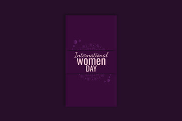 Happy Women's day template and banner design 