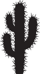 Cactus Silhouette Vector Illustration design