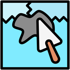 Patch outline color icon. use for modern concept, print, UI, UX kit, web and app development. Vector EPS 10, related to labor day, industry, worker.	
