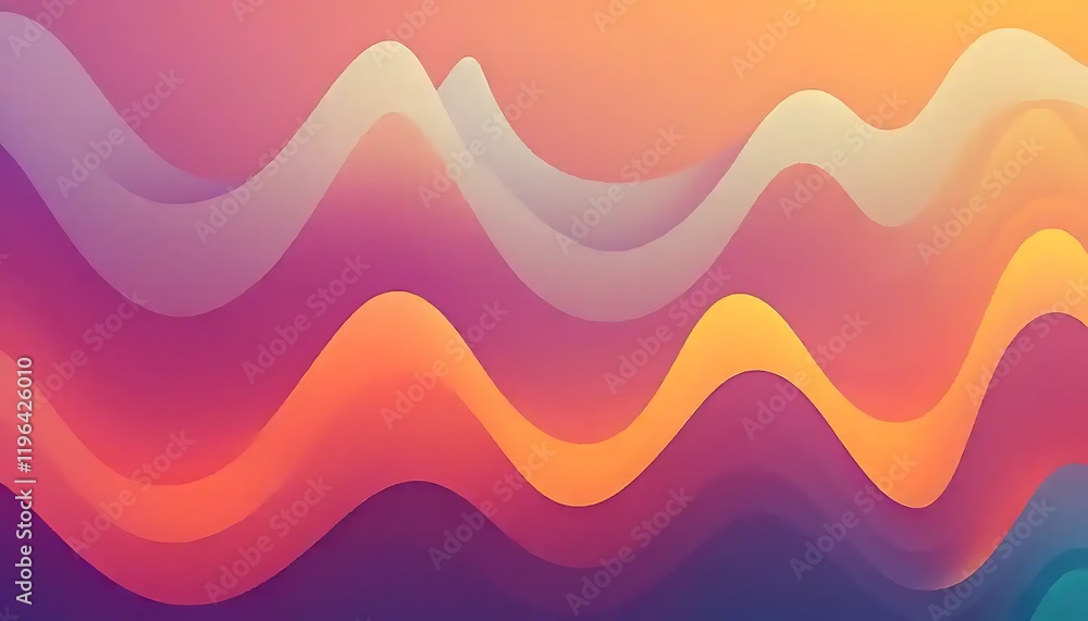 Aufkleber abstract colorful wave pattern background design