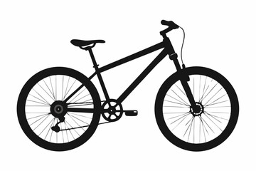 Fototapeta premium Minimal Mountain Bike Line Art