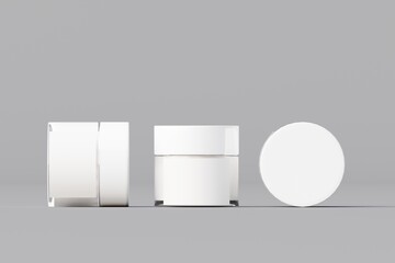 cosmetic products Just insert your logo. On a white background, 3D