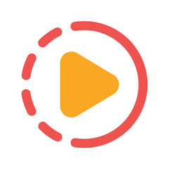 slow motion flat icon