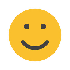 Fototapeta premium smile flat icon