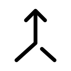 merge calls glyph icon