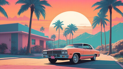 car on the beach