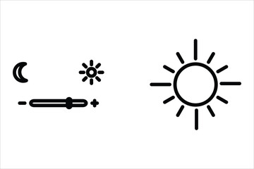 Sunrise Sunset vector illustration, Ramadan related solid icon set.
