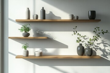 Stylish and Elegant Wall Mounted Shelving Perfect for Home Organization and Decorative Displays