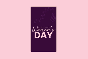 Happy Women's day template and banner design 