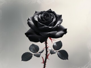 a black rose flower