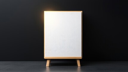 Minimalist Blank Board on Dark Background