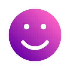 Fototapeta premium smile gradient icon