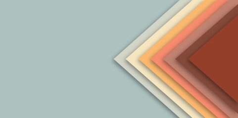 Vintage 1970s 1960s and 1950s background design in the form abstract frames or shapes in retro style. Vector illustration. Copy space for text.