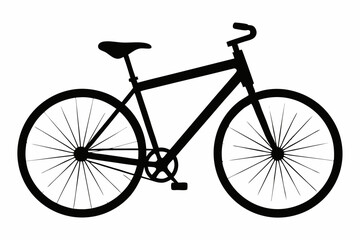 Minimalist Bicycle Vector Line Art