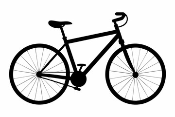 Minimalist Bicycle Vector Line Art