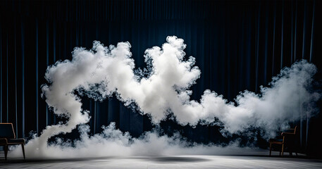 White smoke in the room