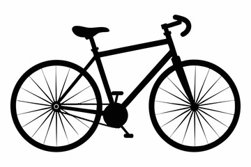 Minimalist Bicycle Vector Line Art
