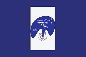 Happy Women's day template and banner design 
