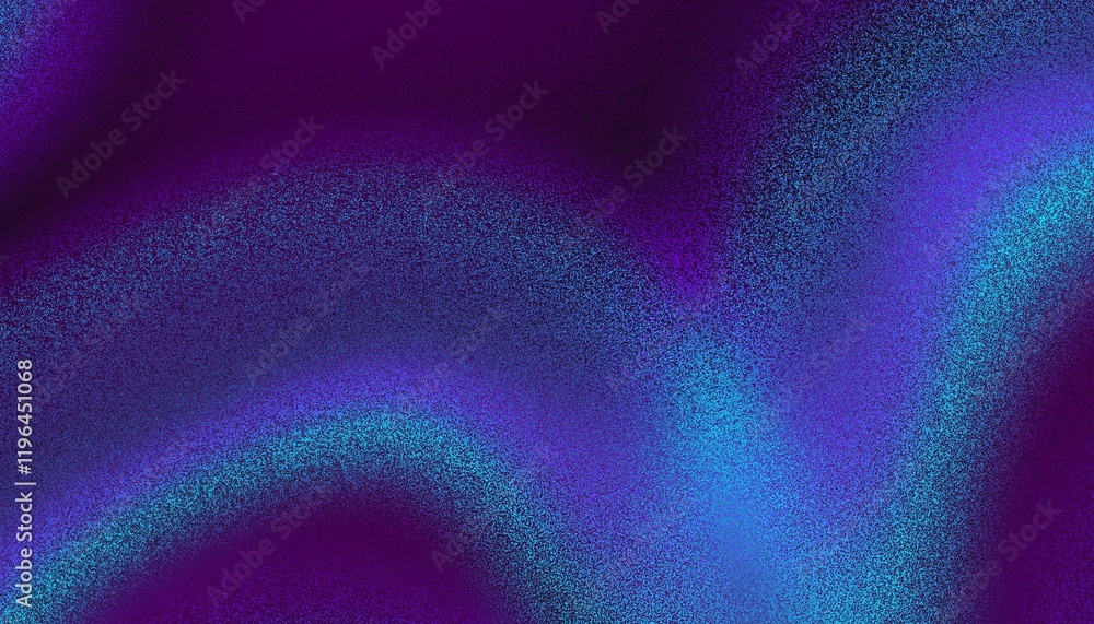 Poster vibrant grainy gradient background with blue and purple colours. noise blur background. deep blue.