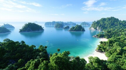 Tranquil Tropical Island Seascape