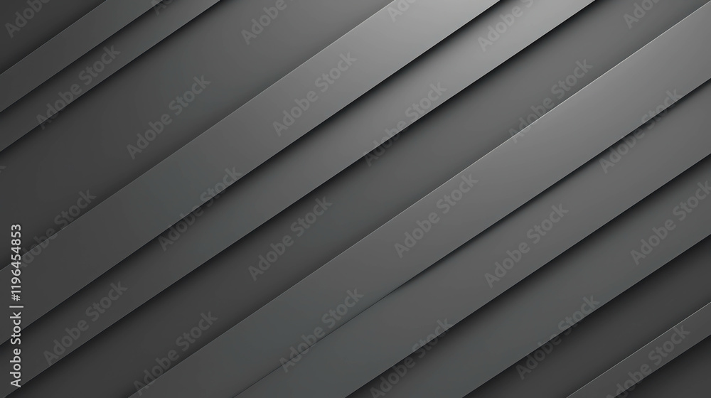 Aufkleber clean geometric design with series of thin parallel lines in monochrome gray colors