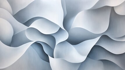 Obraz premium A monochromatic abstract artwork with sharp and soft shadows overlapping