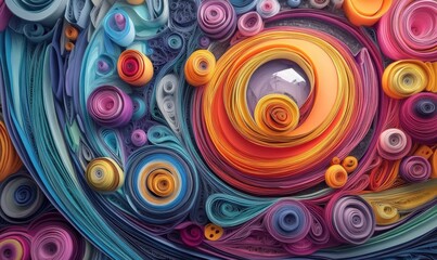 Fototapeta premium Abstract disk, outer space concept, background image