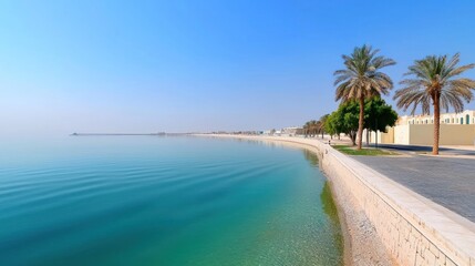 Fototapeta premium Tranquil Coastal Scene