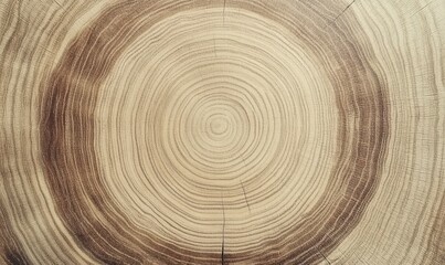 Fototapeta premium The annual ring circle at the center of the tree