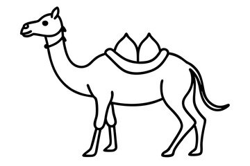 Sleek Camel Outline Design