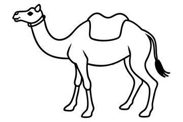 Sleek Camel Outline Design