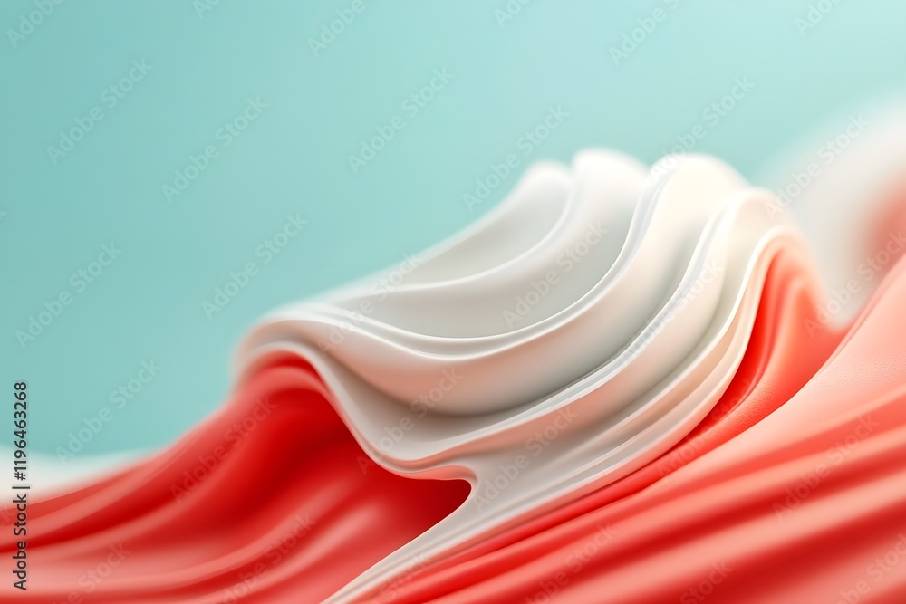 Poster glowing fluid wave motion futuristic abstract concept with soft luminous textures