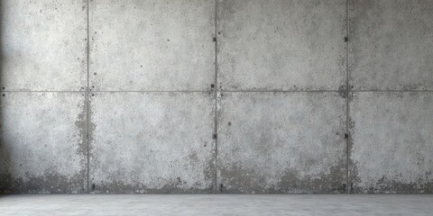 A Textured Concrete Wall with a Minimalist Floor, Ideal for Interior Design and Architectural Projects