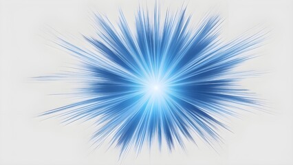 Bright Sunlight Rays in a Blue Sky &ndash; Digital Art Illustration for Summer"
