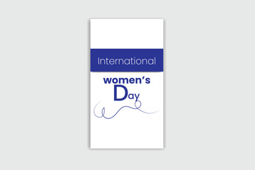 Happy Women's day template and banner design 