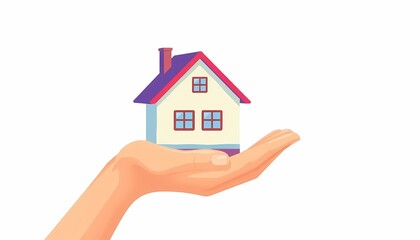 Hand Holding House 